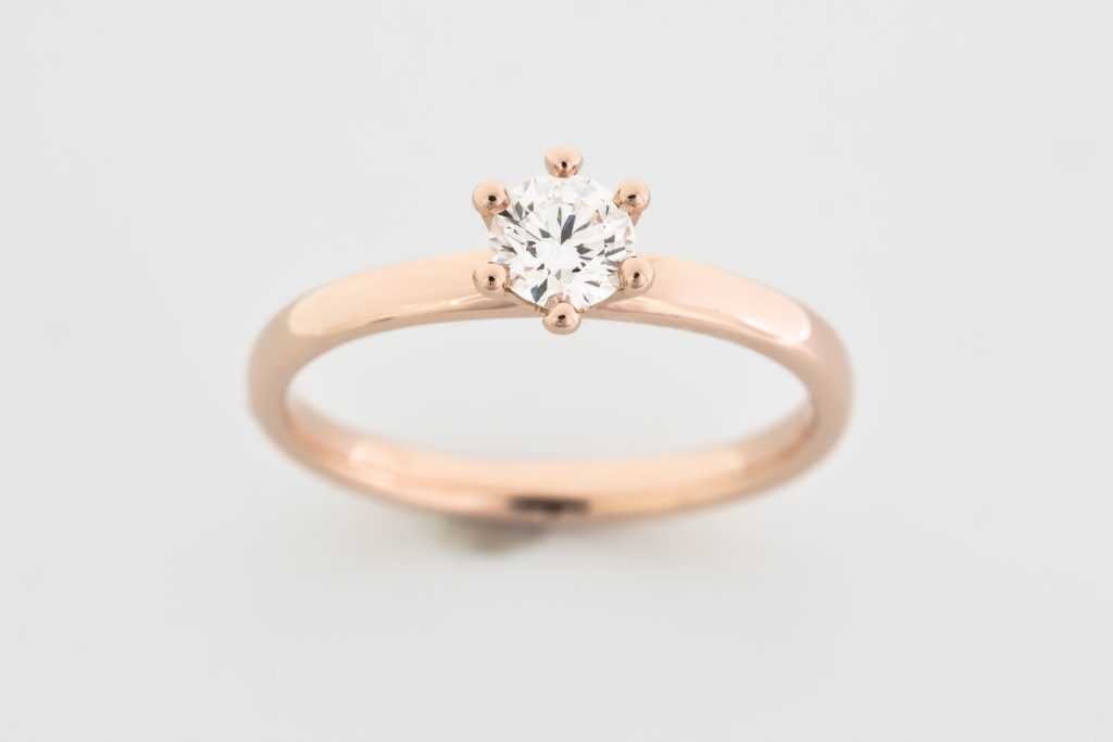 Milkcrown VE-004 K18PG EngagementRing